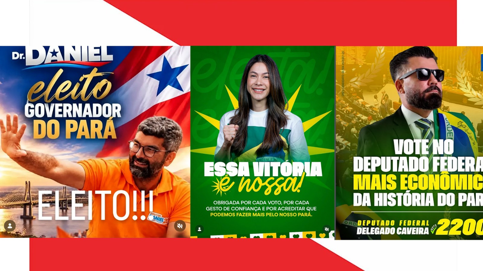 O PARÁ ESCOLHEU MUDAR: LANUZIA, CAVEIRA E DR. DANIEL REPRESENTAM UM NOVO MOMENTO