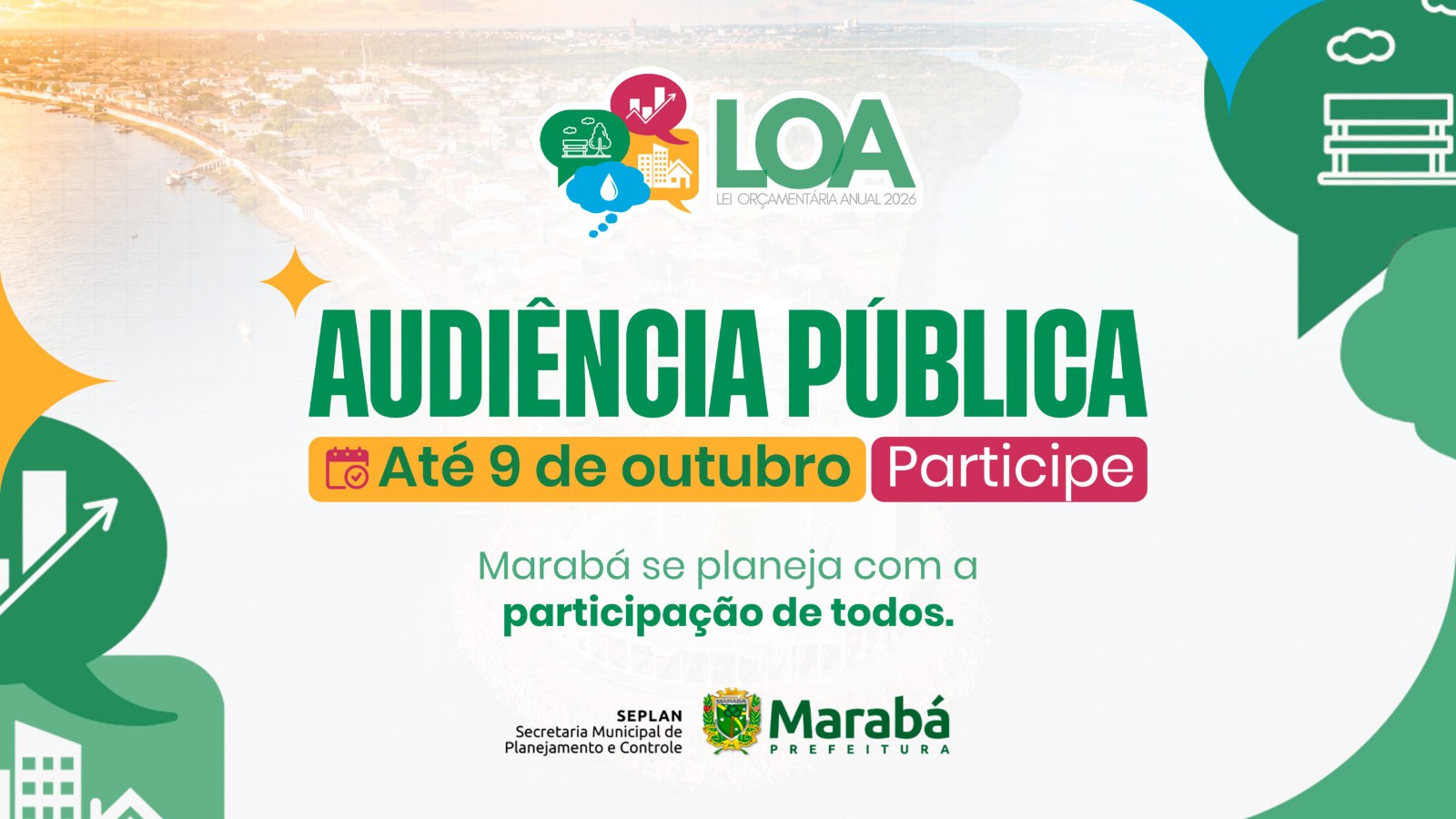 Segue até sexta-feira, 9, audiência pública online com sugestões para o orçamento municipal de 2027
